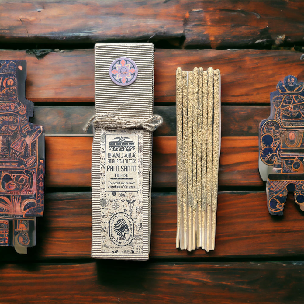 Palo Santo varilla de resina natural, color ámbar, compacto, origen Perú, ideal para limpieza - limpieza energética