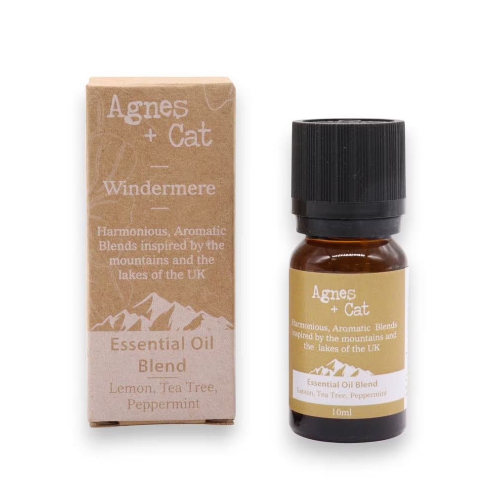 Mezcla de aceites esenciales Windermere, limón, árbol del té y menta, 10 ml - bienestar y frescura