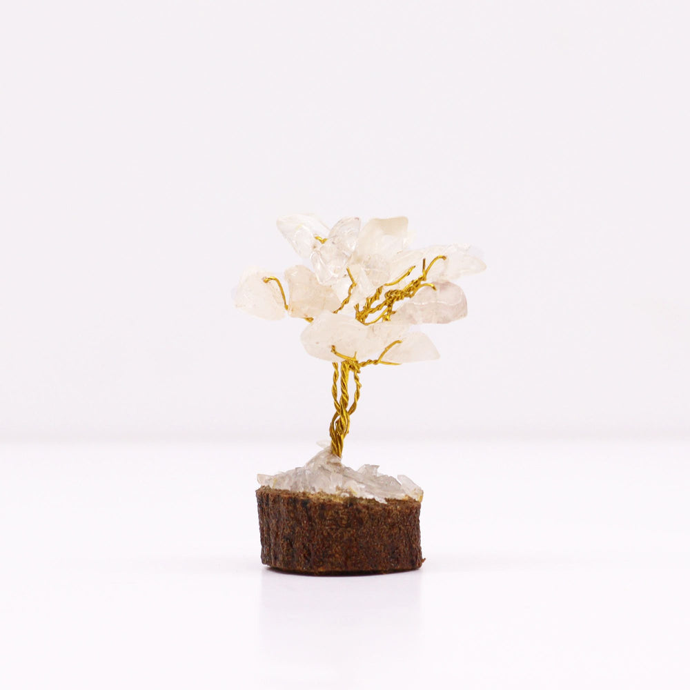 Mini Árbol de Cuarzo Roca – Claridad y Energía Pura (15 piedras)