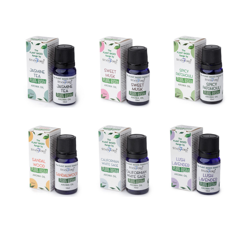 Aceites plant-based: pack de seis frascos de 10 ml en vidrio - bienestar y relajación