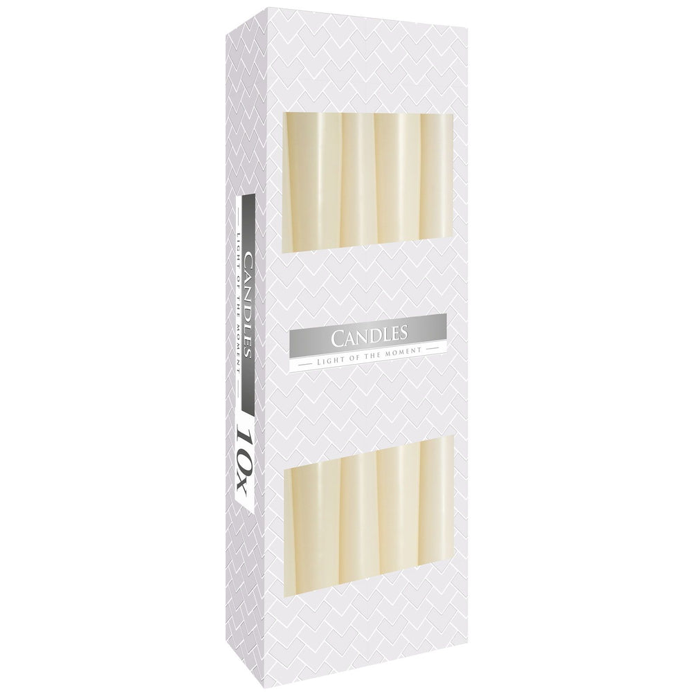 Velas cónicas Marfil para mesa, decoración zen y luz suave - armonía energética y bienestar