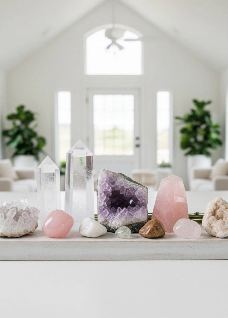 Cristales por intención, forma y tipo para sanación, protección, amor y equilibrio energético