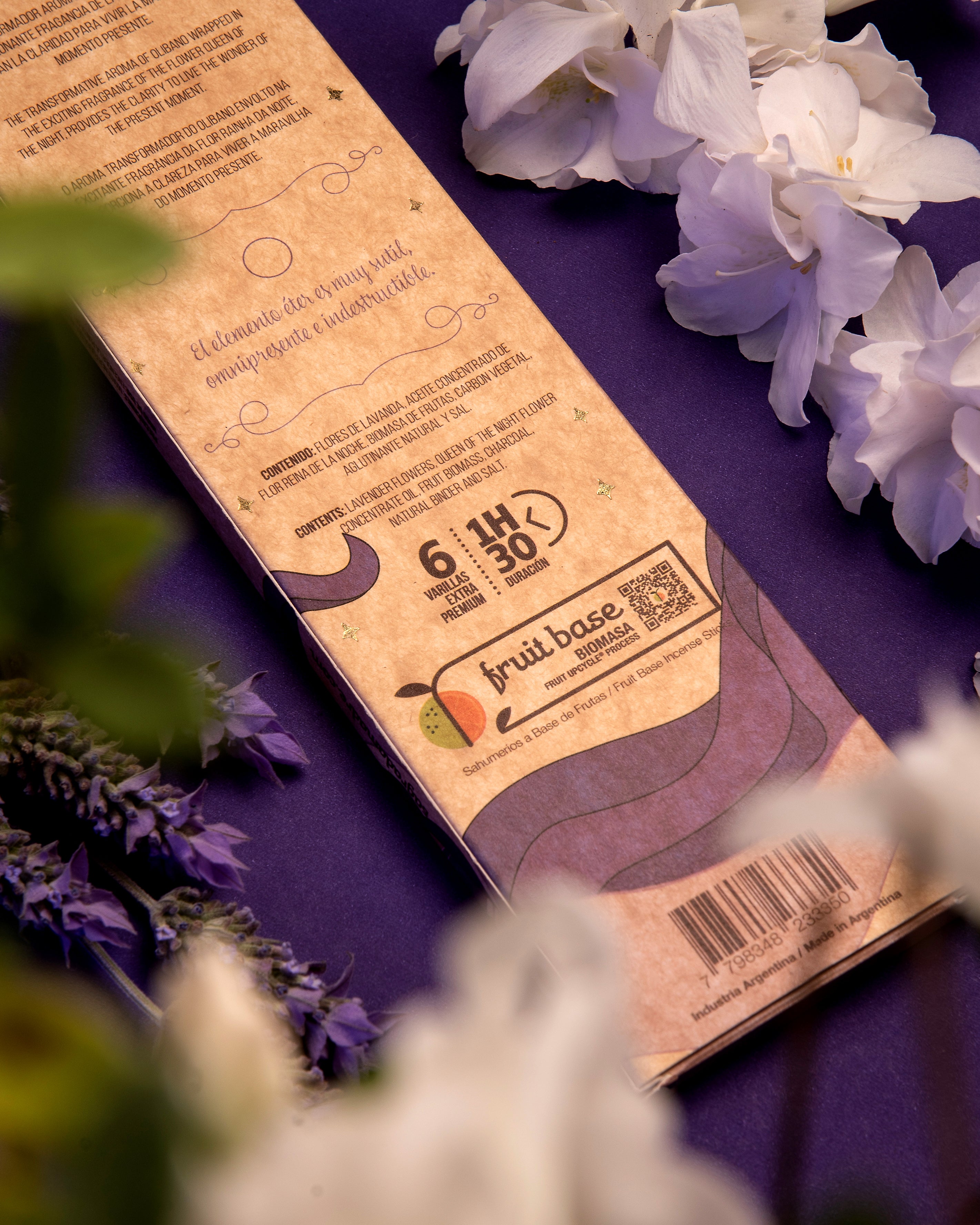 Éter sahumerio artesanal en vara, aroma sutil y etéreo, para claridad mental y conexión espiritual - claridad y percepción
