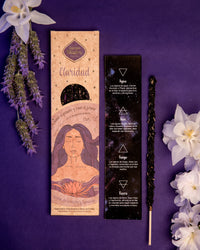 Éter sahumerio artesanal en vara, aroma sutil y etéreo, para claridad mental y conexión espiritual - claridad y percepción