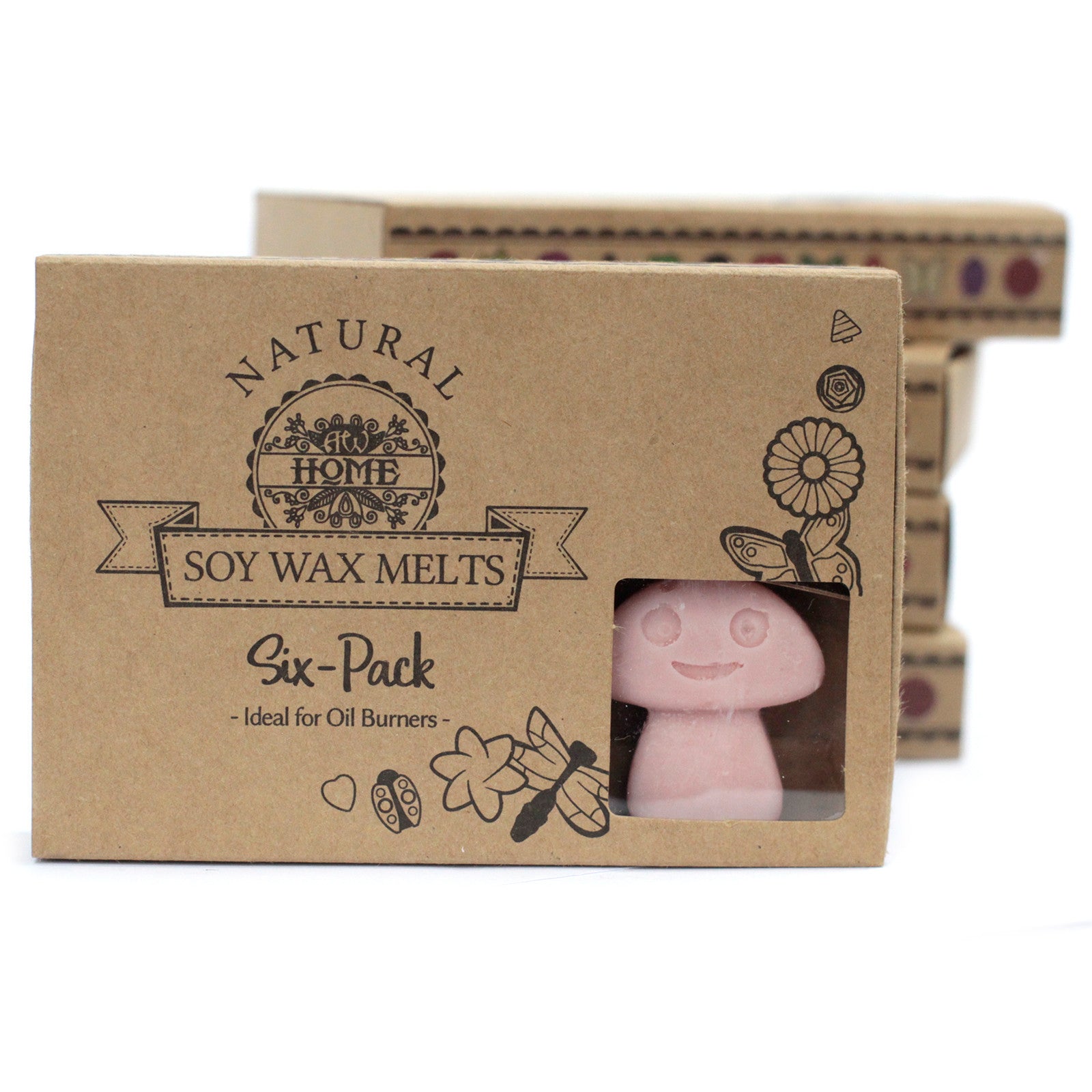 Ceras de soja en caja regalo, 6 piezas, cada 4x4 cm y 15 g, fragancia Café, para quemador de aceite — aroma cálido y natural