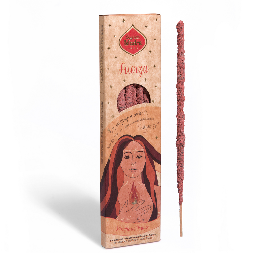 Sahumerio 5 Elementos Fuego - Fuerza, artesanal en vara (stick) aroma cálido y poder - potencia coraje y motivación