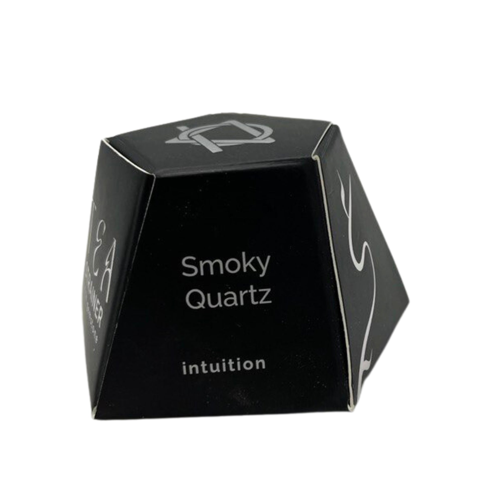 Colador de té con cuarzo ahumado, malla de acero inoxidable SUS304 y piedra natural en cadena – enraizamiento y protección