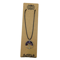 Amatista natural en punta plana, colgante de piedra violeta, tono púrpura y pulido suave - calma y protección espiritual