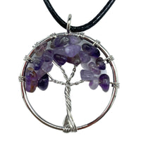 Amatista natural en punta plana, colgante de piedra violeta, tono púrpura y pulido suave - calma y protección espiritual