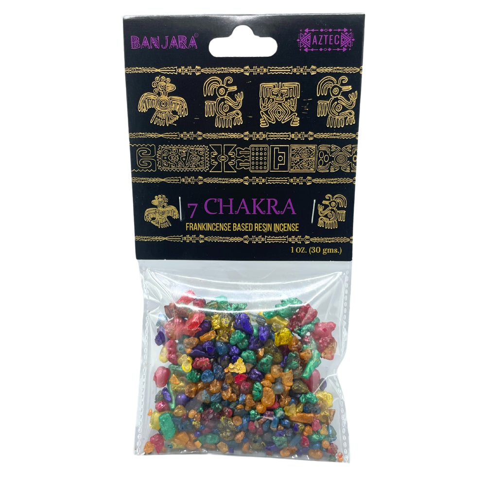 Incienso de resina: gránulos naturales color ámbar, 30 g, para armonizar los 7 chakras - equilibrio y meditación