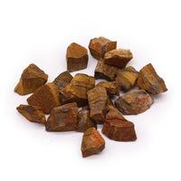 Ojo de Tigre en bruto: cristales naturales de 500 g, con tonos dorados y marrones, sin pulir - protege y aporta claridad.