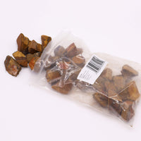Ojo de Tigre en bruto: cristales naturales de 500 g, con tonos dorados y marrones, sin pulir - protege y aporta claridad.