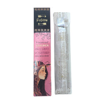 Palo Santo Dorado y Romero, incienso en varillas de 15 g, 12 unidades, aroma amaderado y herbal, color dorado - protección