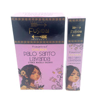 Incienso en varillas Palo Santo Dorado y Lavanda, 15 g, aroma amaderado floral; 12 piezas - calma y bienestar