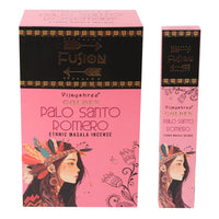 Palo Santo Dorado y Romero, incienso en varillas de 15 g, 12 unidades, aroma amaderado y herbal, color dorado - protección
