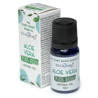Aceite esencial de Aloe Vera, botella de vidrio azul oscuro, 10 ml, aroma fresco para difusor - relaja y purifica ambiente
