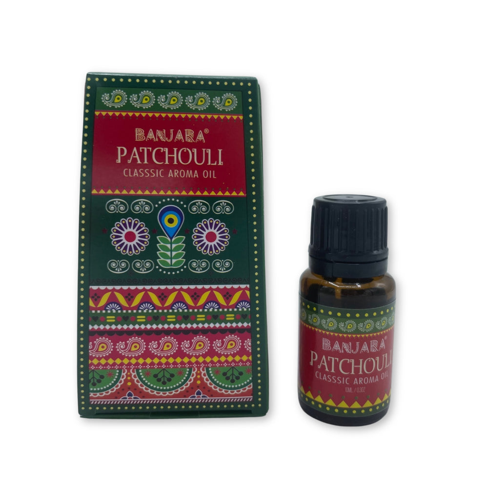 Aceite esencial de Patchouli, frasco de vidrio ámbar de 10 ml, 100% natural - serenidad y conexión con la tierra