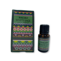 Aceite Esencial de Salvia Blanca: frasco vidrio ámbar 10 ml, aroma fresco y herbáceo, 100% natural - purificación energética