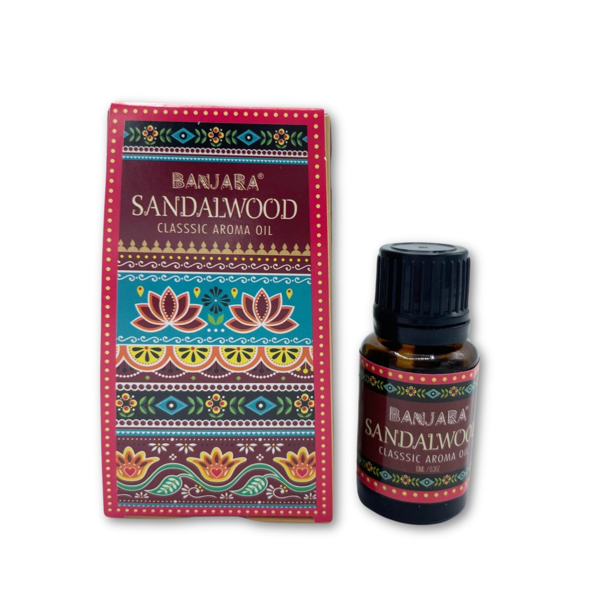 Aceite Esencial de Sándalo: frasco de vidrio ámbar, 10 ml, natural y orgánico - aporta calma y armonía en el hogar