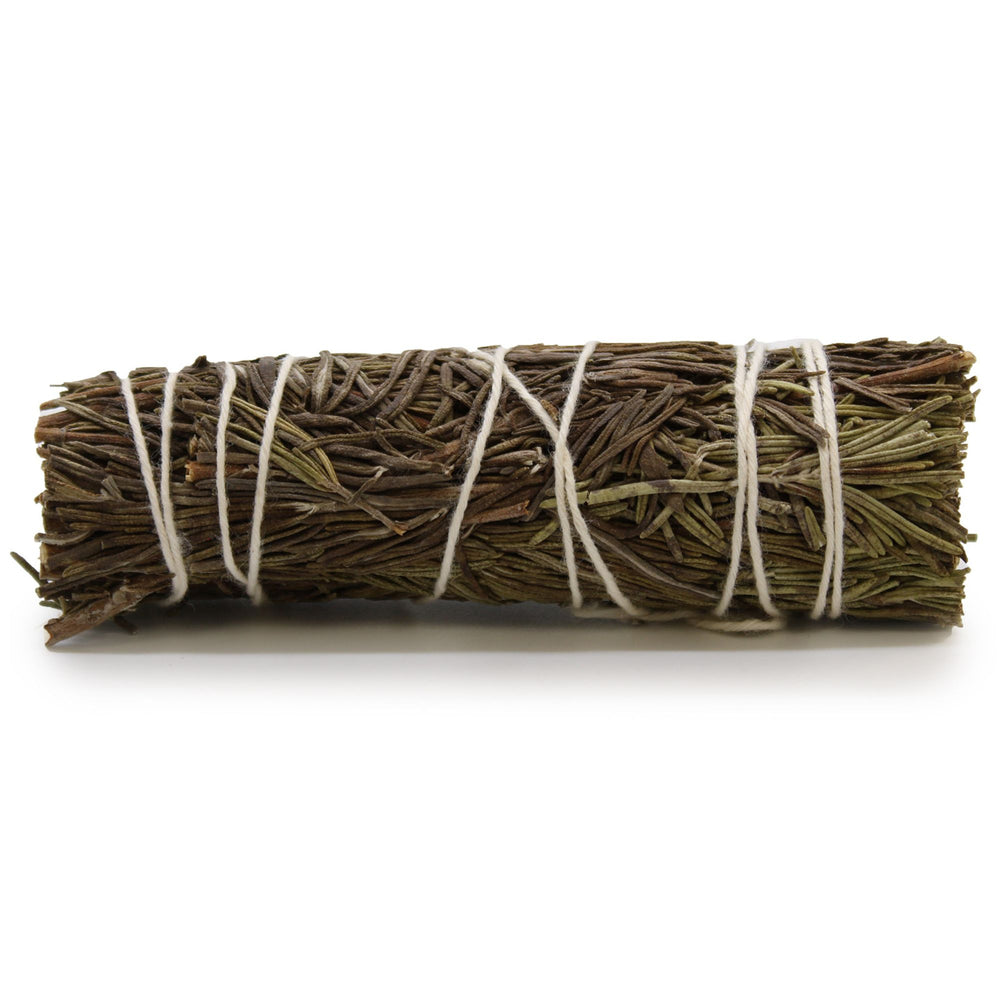 Atado artesanal de Salvia Blanca y Romero, 12x4 cm, color natural - limpieza energética y protección