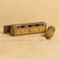 Incienso caja de 4 bombitas en esfera, activadas y naturales, con hierbas y resinas - atraer prosperidad y éxito