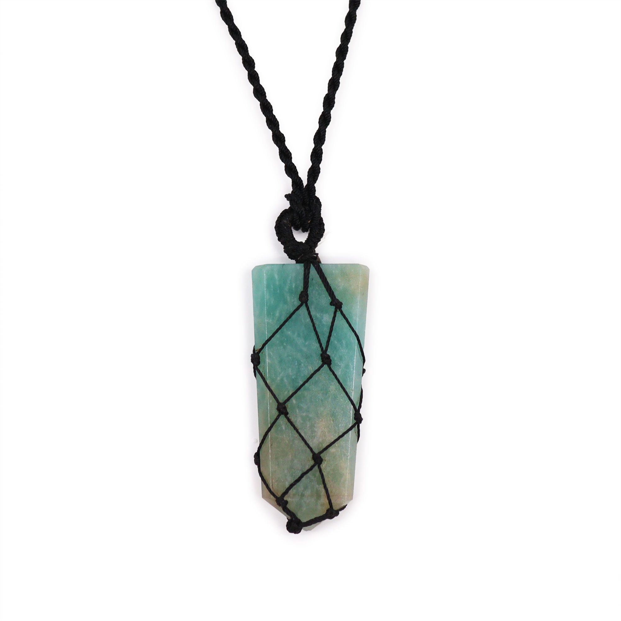 Collar Punta Plana de Amazonita – Protección y Amor