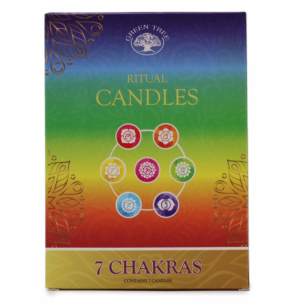 caja de Conjunto de 7 velas - 7 Chakras