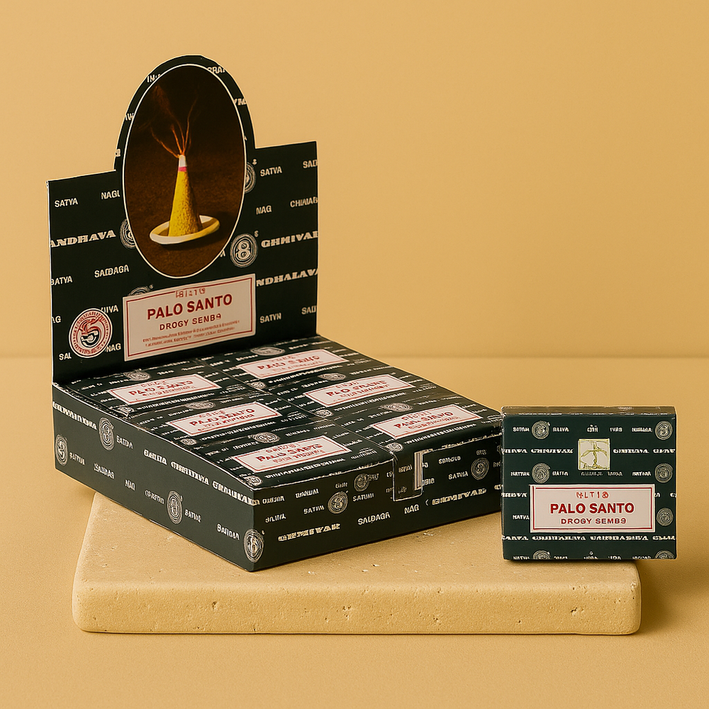 Conos de Palo Santo – Incienso Natural en Cono (Satya)