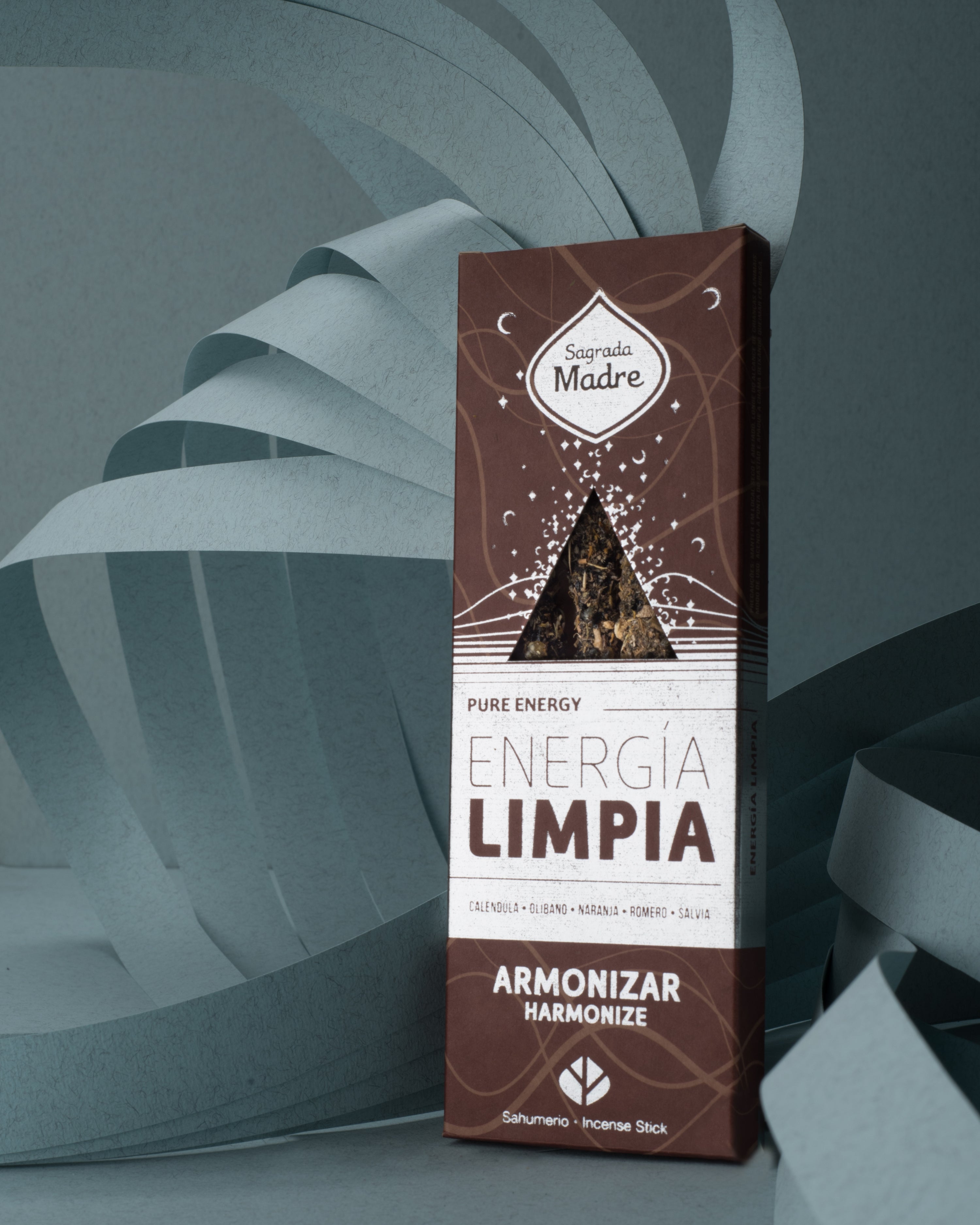 Incienso Sahumerio varilla botánica; compacto, color claro, aroma suave para limpieza y armonización - purifica energías
