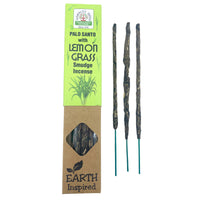 Incienso en varilla natural de fumigación inspirado en la Tierra, Lemongrass, aroma cítrico-terroso - limpieza energética