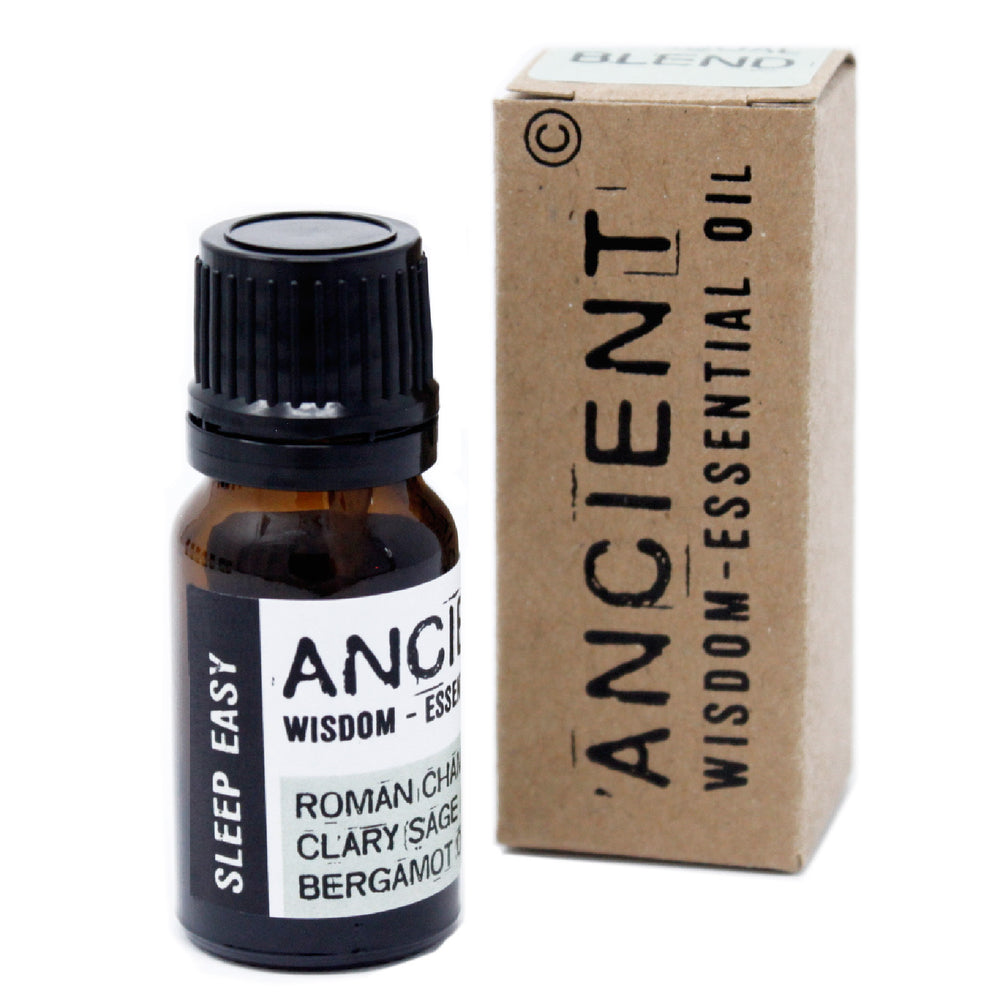 Mezcla de Aceites para Sueño Reparador, frasco vidrio 10ml; aroma: manzanilla, salvia esclarea y bergamota; descanso profundo