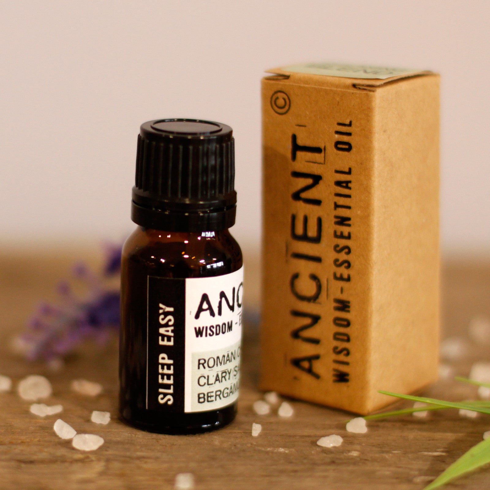 Mezcla de Aceites para Sueño Reparador, frasco vidrio 10ml; aroma: manzanilla, salvia esclarea y bergamota; descanso profundo