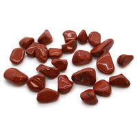 Jaspe Rojo: Piedras africanas pequeñas, jaspe rojo natural, piedra tumbada irregular; colores rojos - vitalidad y arraigo