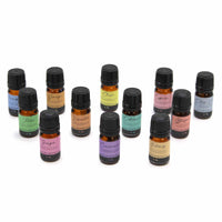Set de Aceites Esenciales 100% Naturales: 12 frascos de 10 ml con dosificador, guardados en estuche elegante - equilibrio