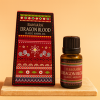 Aceite esencial de sangre de dragón, frasco de vidrio ámbar de 10 ml, aroma cálido - Protección energética y armonía