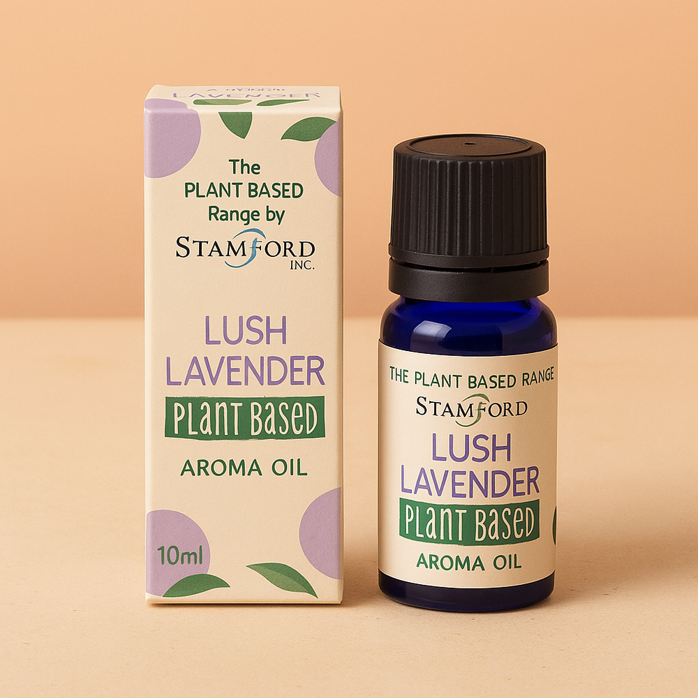 Aceite esencial de lavanda - frasco de vidrio ámbar 10 ml, aroma floral suave y 100% vegetal - relajación y bienestar - plant based.