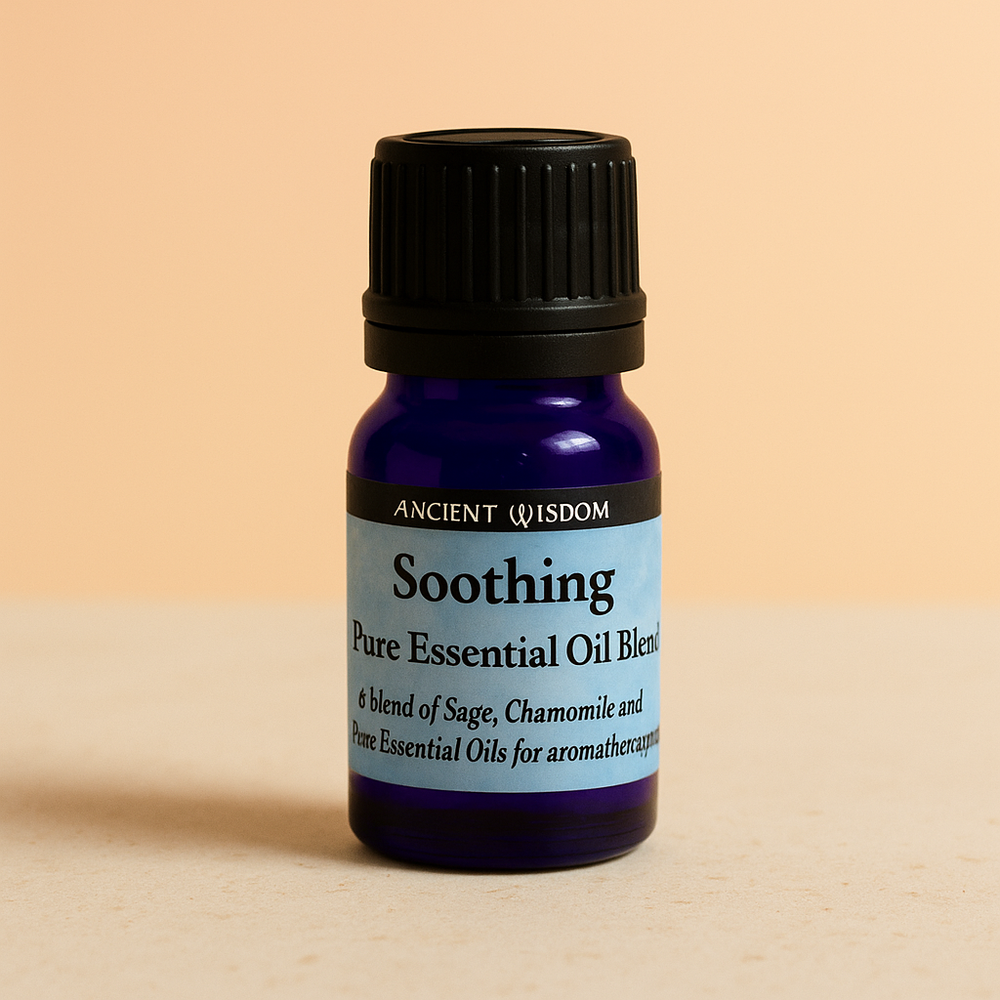 Soothing: frasco azul de 10 ml con salvia, manzanilla y lavanda para calma y relajación - favorece serenidad