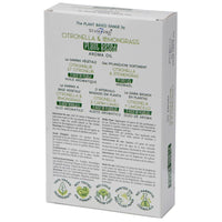 Aceite Esencial de Citronela y Lemongrass, frasco ámbar 10 ml, caja protectora, aroma cítrico y herbáceo - repela insectos