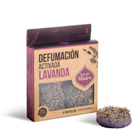 Pastillas de Incienso en Resina defumación activada con lavanda natural, pack 4 - para paz y relajación