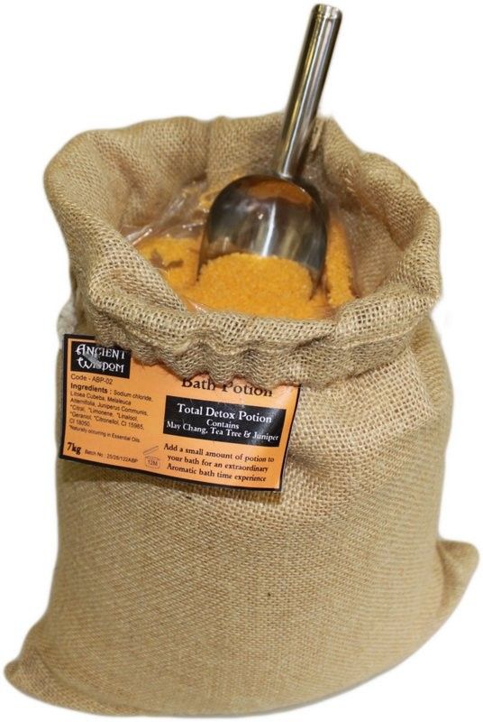 Pociones de baño aromaterapia en saco natural de 7 kg, desintoxicante, favorece armonía y entorno zen - armonía y bienestar