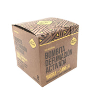 Incienso Yagra-Canela: Caja de 8 bombitas de defumación activadas en esfera, envase compacto - prosperidad y atracción
