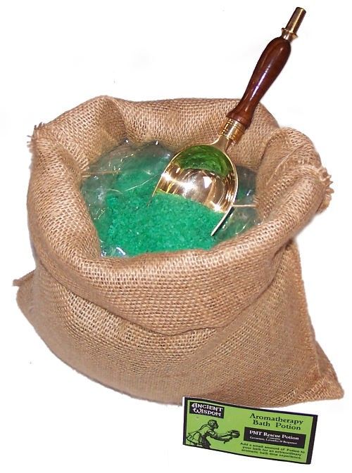 Pociones Baño Aromaterapia saco 7 kg para Dolores Premenstruales, diseño artesanal y aspecto natural - armonía energética