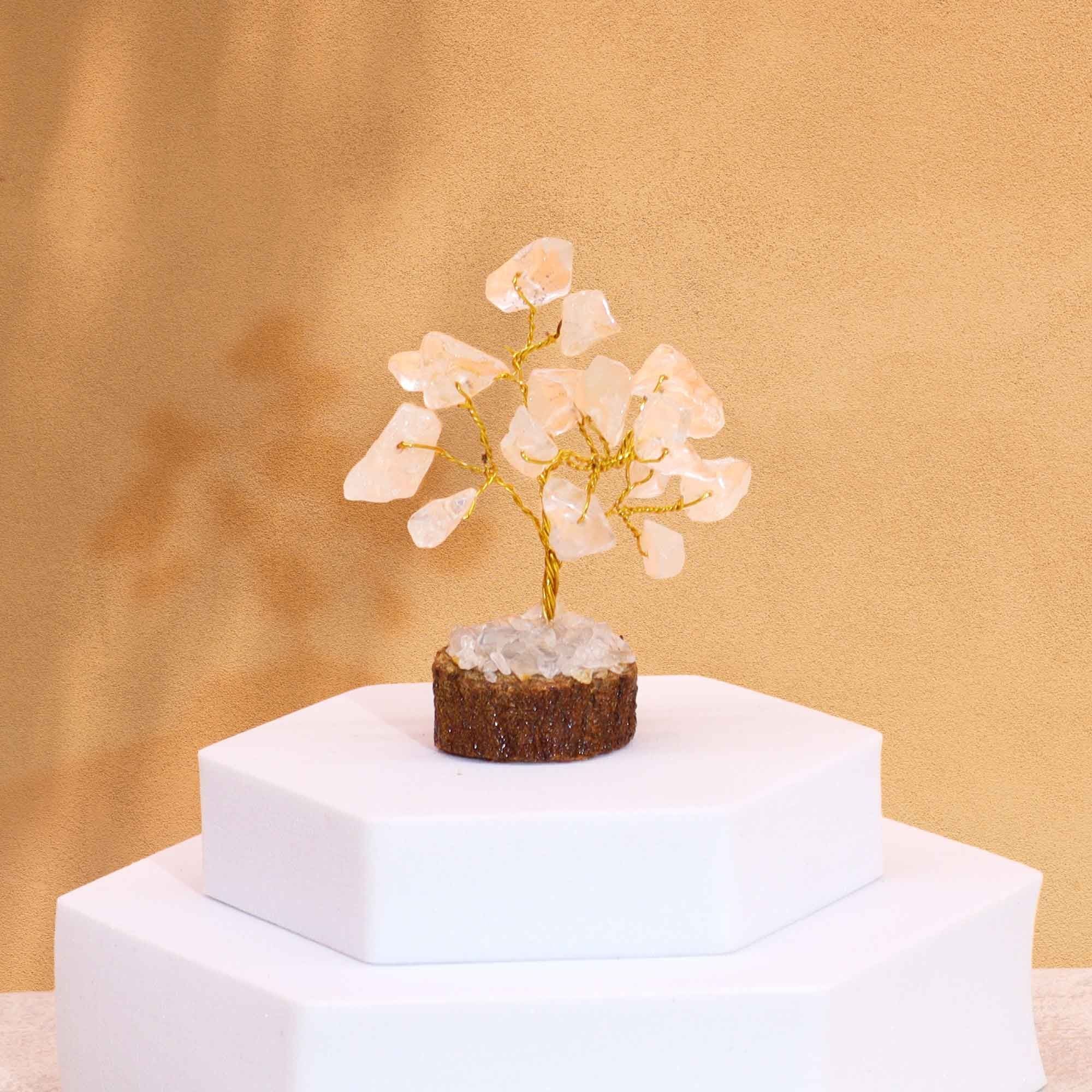 Mini Árbol de Cuarzo Roca – Claridad y Energía Pura (15 piedras)