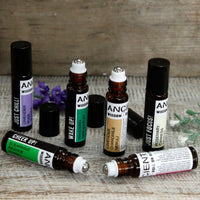 Roll-On de aceites esenciales en formato rod-on compacto, mezcla 100% natural para relajación y energía - bienestar