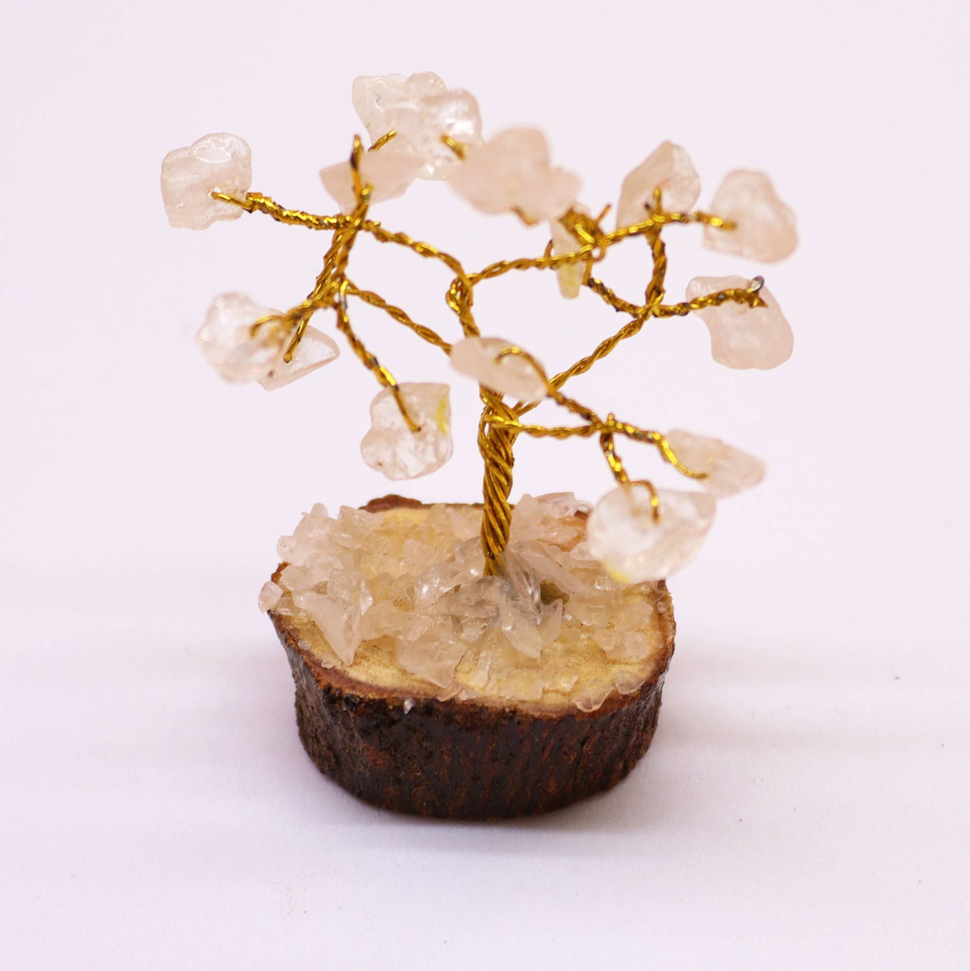 Mini Árbol de Cuarzo Roca – Claridad y Energía Pura (15 piedras)