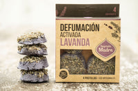 Pastillas de Incienso en Resina defumación activada con lavanda natural, pack 4 - para paz y relajación