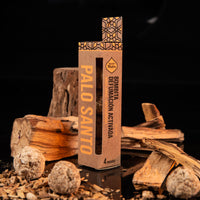 Palo Santo: Caja de 4 bombitas de defumación - esferas aromáticas para limpieza energética, purificación y equilibrio.