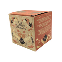 Kit Humito Sagrado Protección: conjunto compacto para humo ceremonial, acabado natural - protege energías en rituales