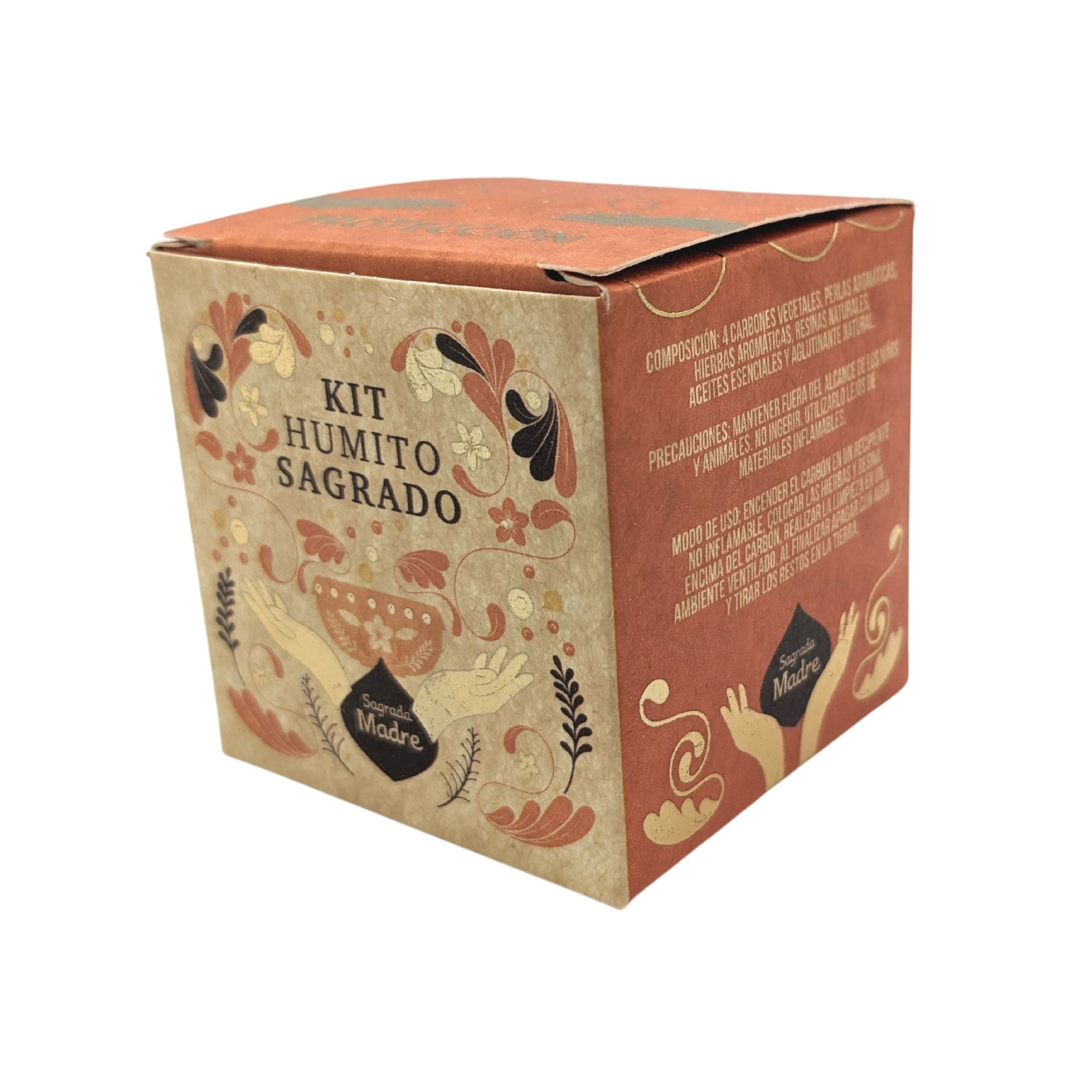 Kit Humito Sagrado Protección: conjunto compacto para humo ceremonial, acabado natural - protege energías en rituales