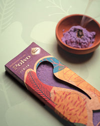 Incienso en Polvo de Lavanda, premium de 60 g con aroma intenso y color lila - calma la mente y favorece el descanso